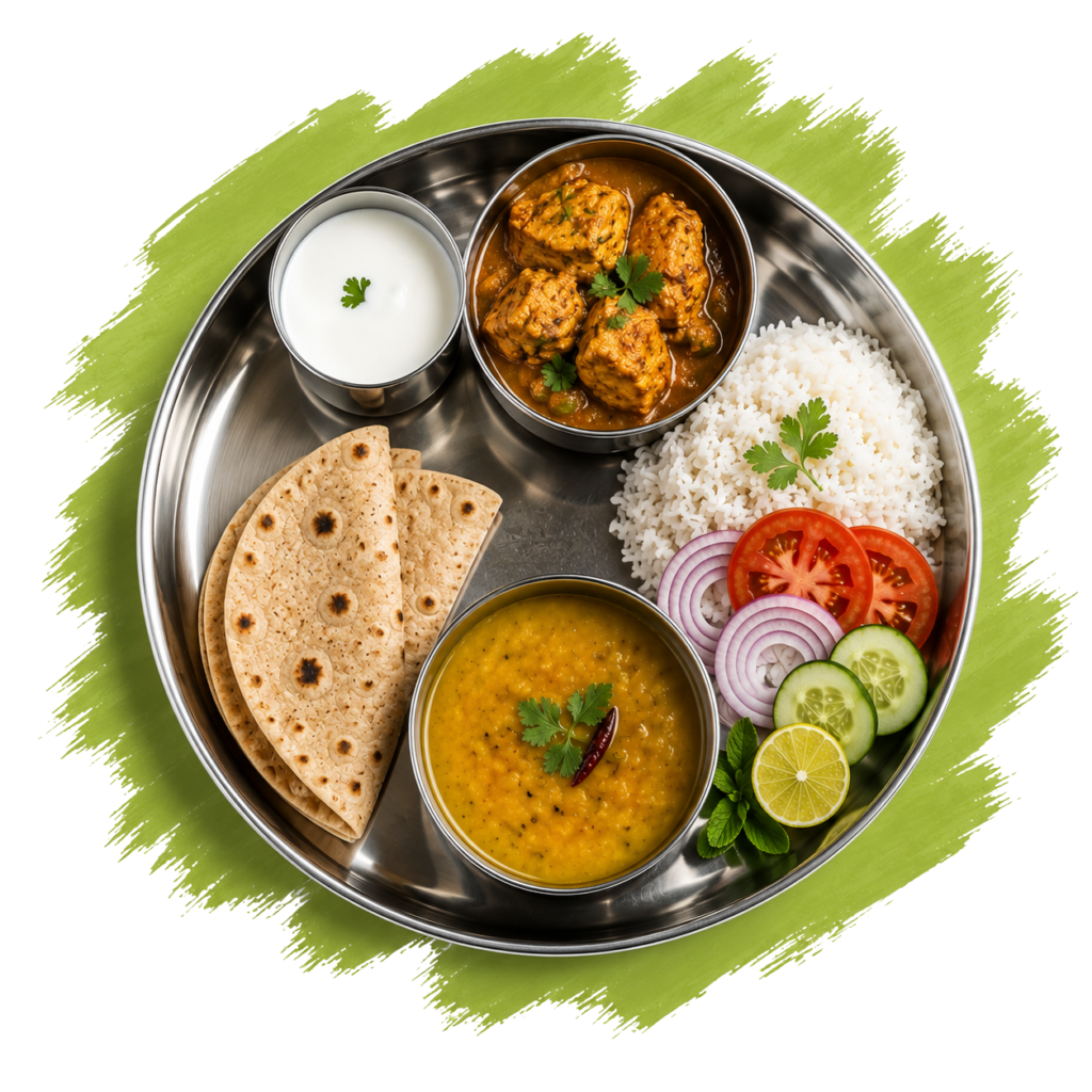healthy chicken thali
